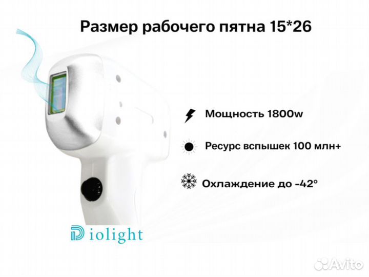 Диодный лазер DioLight UltraOne 1800в, рассрочка