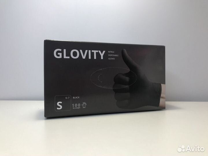 Перчатки нитриловые Glovity