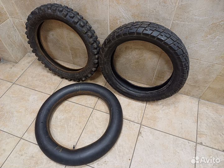 Покрышки 4/R18(грязевая) и 120/90/R18 на Иж