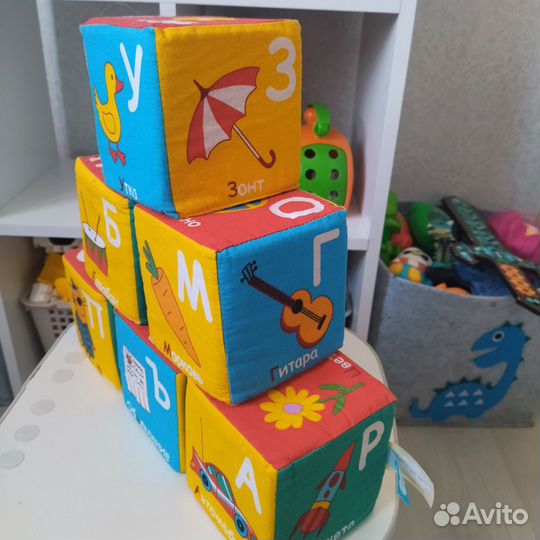 Мягкие кубики три кота азбука