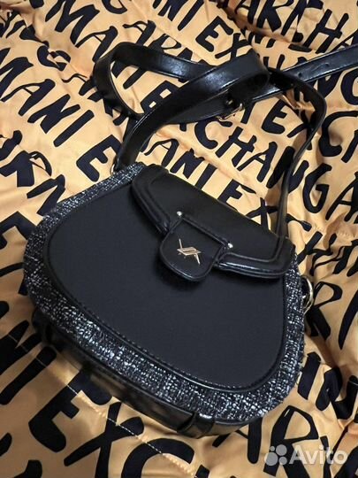 Сумка черная через плечо
