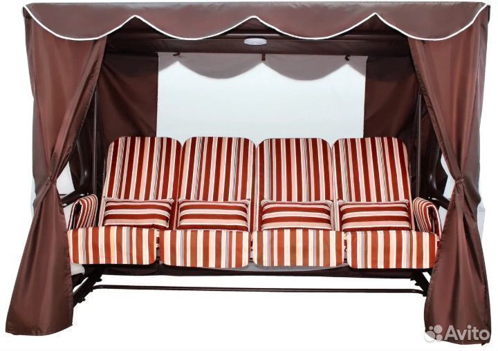 Садовые качели четырехместные 