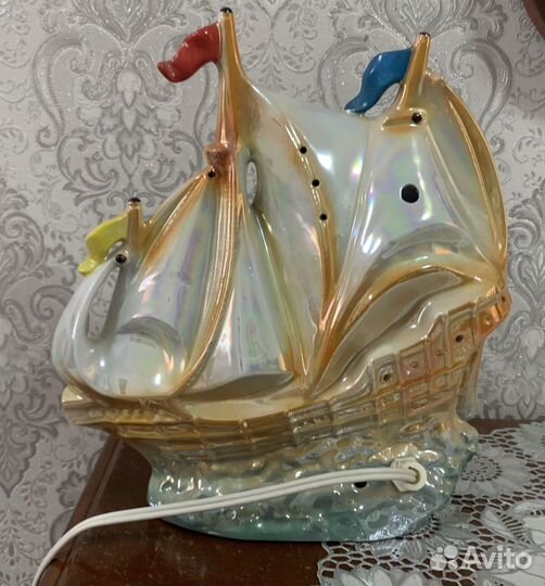 Светильник фарфоровый Корабль
