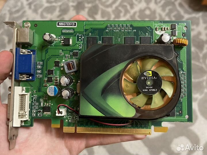 Видеокарта nvidia GeForce n8600gt 512mb ddr2