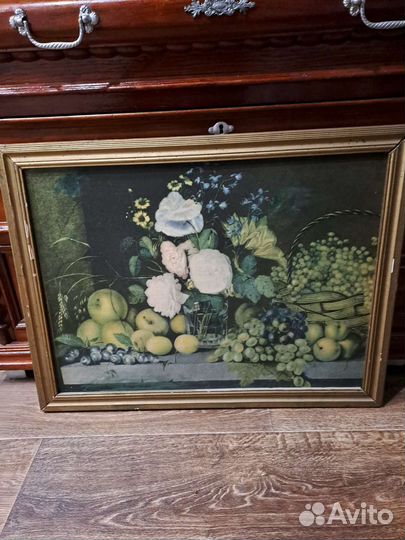 Картина,Цветы и фрукты,двп