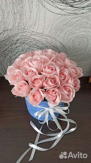 Букет из мыльных роз