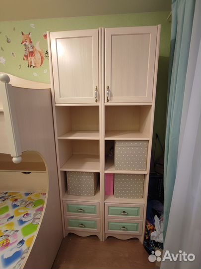 Детская мебель, гарнитур, двухъярусная кровать