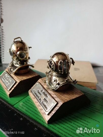 Шлем водолазный из бронзы увс-50 и 12-ти болтовка