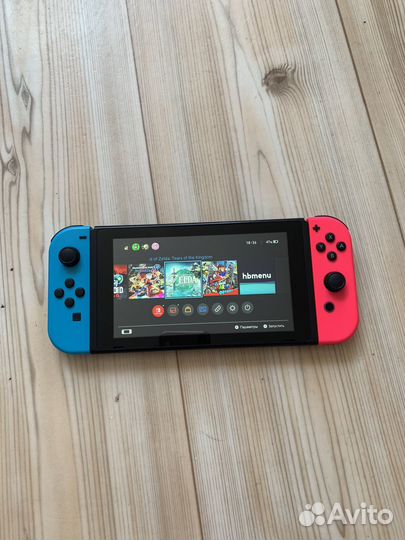 Nintendo switch прошитая 128gb