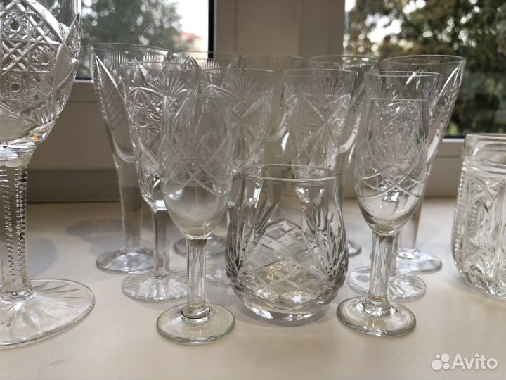 Набор хрустальных бокалов