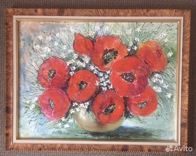 Картина маслом, холст на картоне