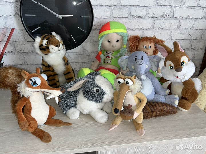 Игрушки мягкие. Пакет игрушек детских