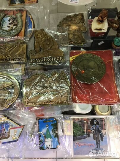Сувениры Красноярск магниты тарелки ложки
