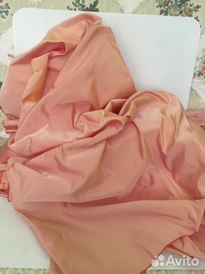 Т-2. тафта персик-хамелеон