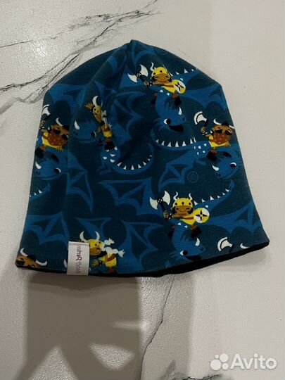 Детская двухстороняя шапка 40 см