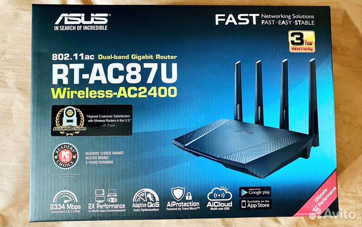 Двухдиапазонный роутер Asus RT-AC87U