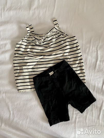 Костюм летний топ шорты h&m 86 размер