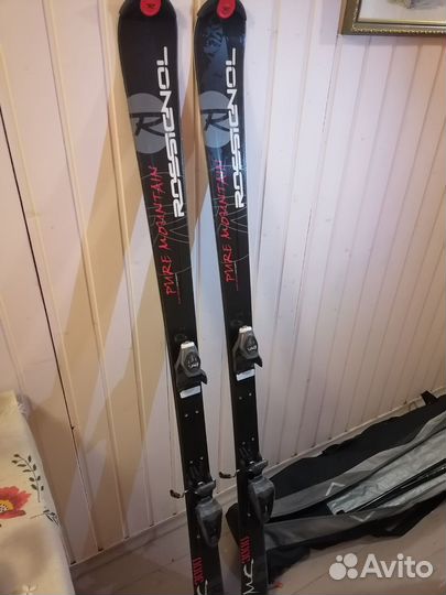 Горные лыжи rossiginol, ботинки и палки