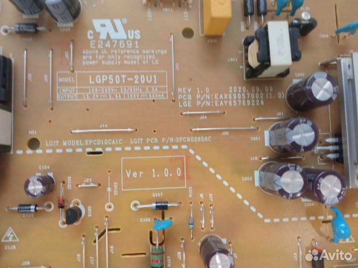 PSU lgp50t-20u1 eax69057002 (1.0) LG 50up75006lf