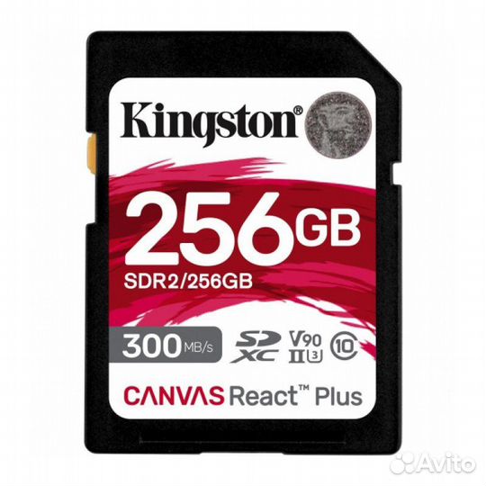 Карта памяти 256Gb Kingston Canvas React Plus sdxc
