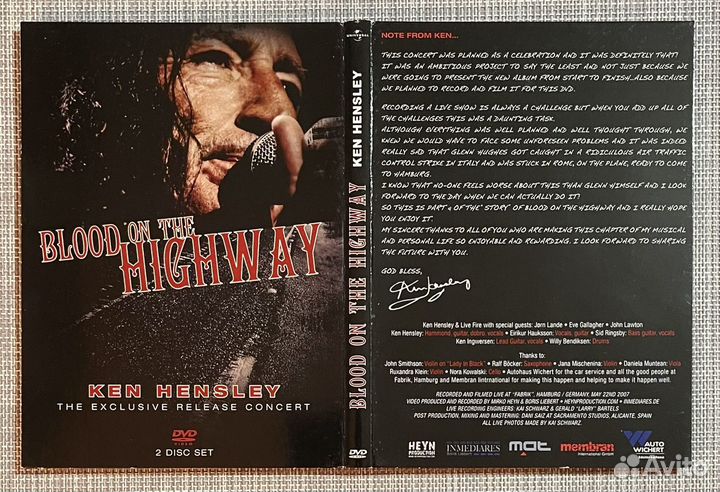 Ken Hensley - Blood On The Highway 2DVD Rus