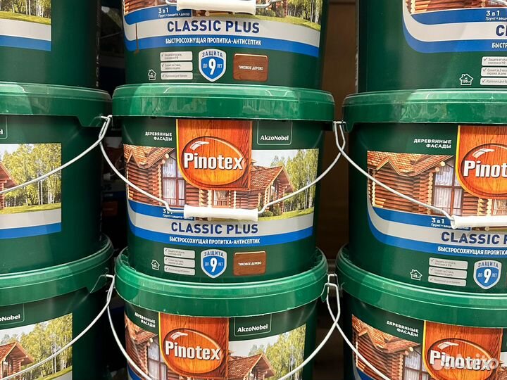 Пропитка Pinotex Classic Plus полуматовая лиственн