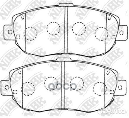 Колод. торм. диск. NiBK PN1324 NiBK