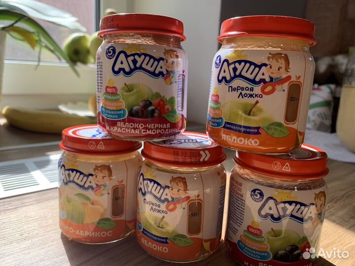 Фруктовое пюре Агуша