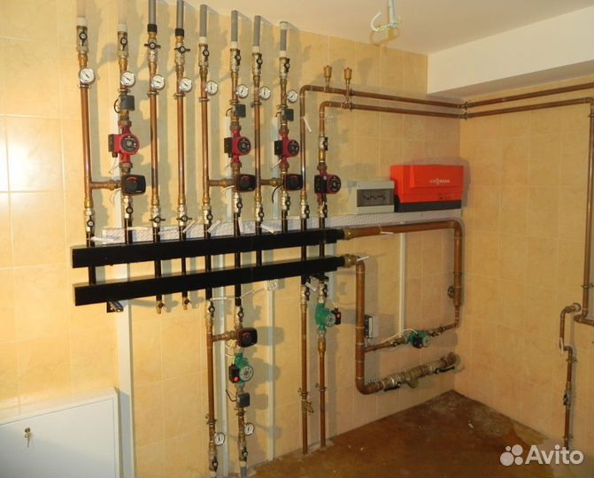 Услуги по монтажу тёплого пола и отопления