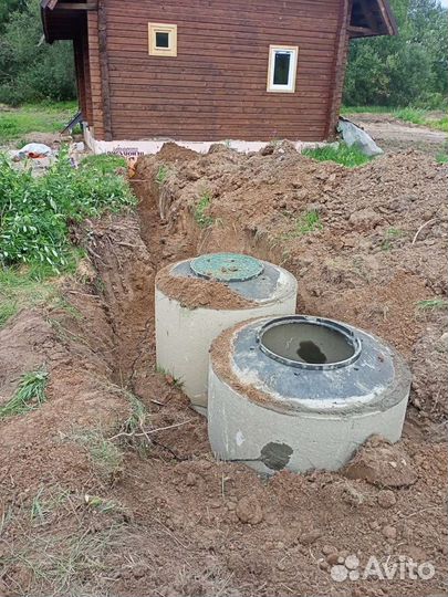 Септик из бетонных колец