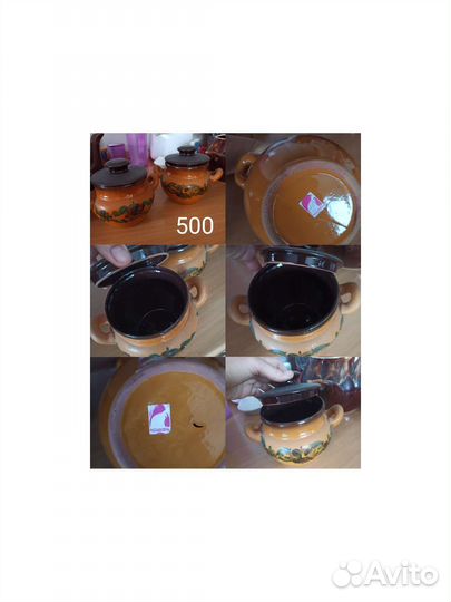 Горшок для запекания, чайник, супница. Керамика