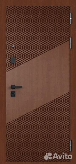 Дверь входная металлическая с зеркалом