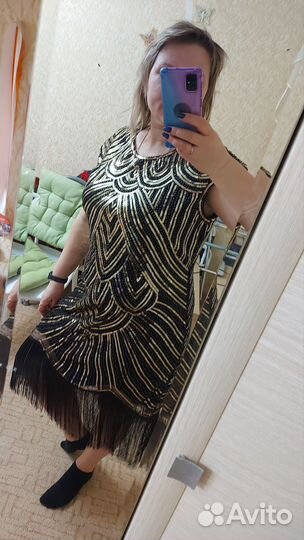 Платье в стиле гетсби р.52-54