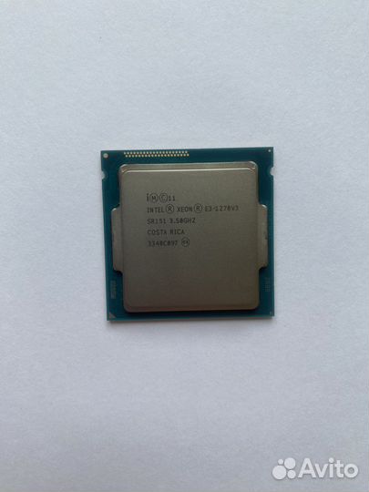 Процессор intel Xeon e3 1270 v3