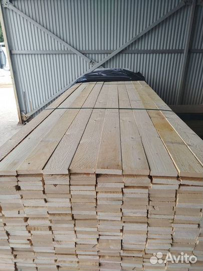 Доска из хвои 25х100х6000мм обрезная