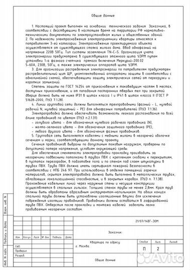 Проектирование электроснабжения