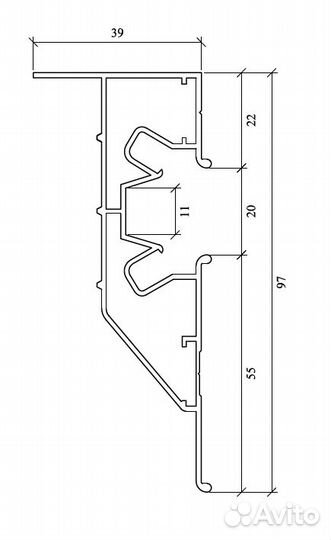 Алюминиевый Профиль Прозет пл-75