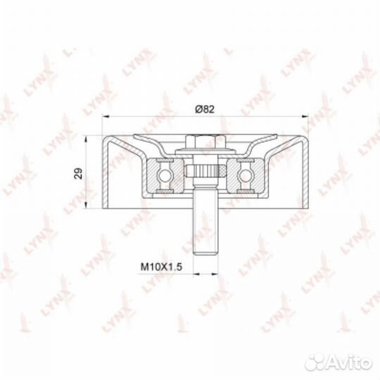 Lynxauto PB-7060 Ролик обводной приводного ремня