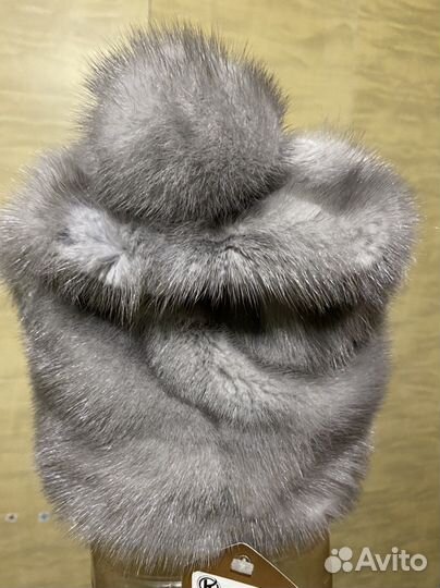 Шапка норковая женская новая