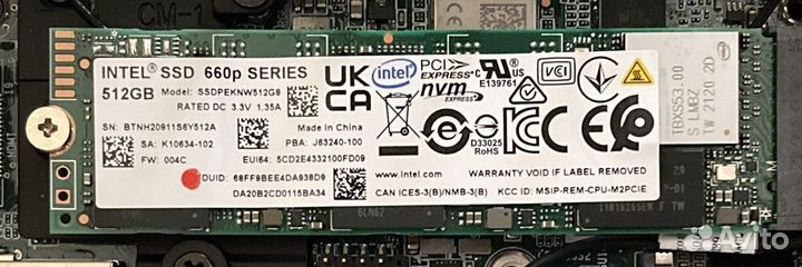 Intel ssd 660p 512gb m.2 nvme
