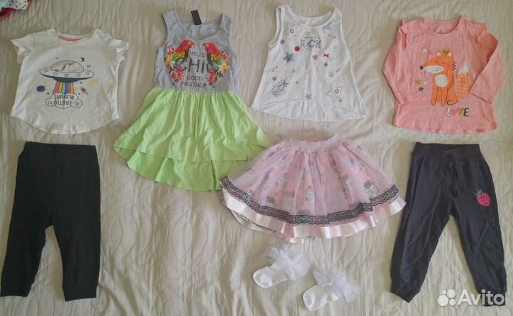 Пакет вещей на девочку 80-86