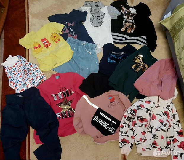 Одежда на девочку пакетом 128-134
