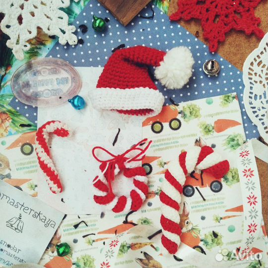 Вязаный декор для скрапбукинга