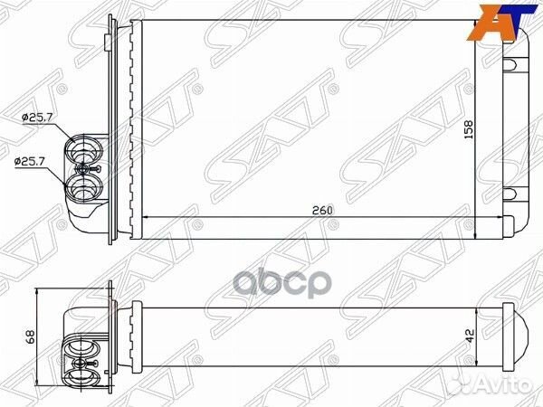 Радиатор отопителя салона renault scenic 96-03