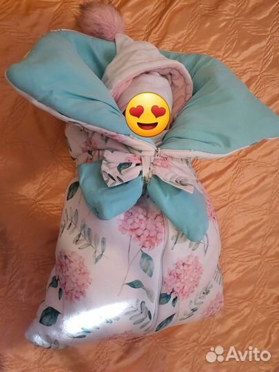 Комплект на выписку для девочки зима