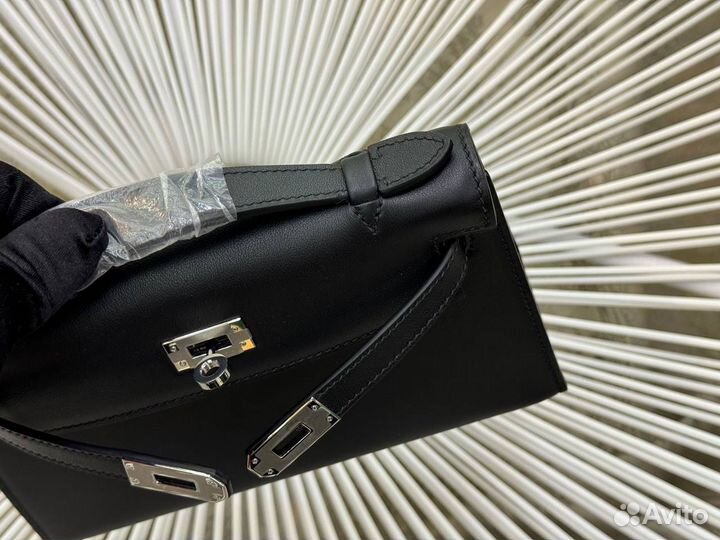 Сумка Hermes Kelly pochette 22 Swift Black