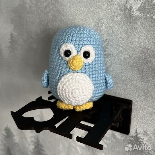 Пингвин. Игрушка связана крючком