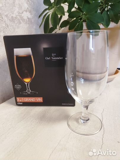 Новые бокалы (фужеры) для пива, вина, шампанского