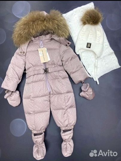 Зимний комбинезон для девочки 74