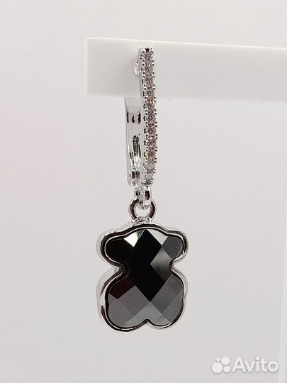 Серьги с мишкой tous керамика